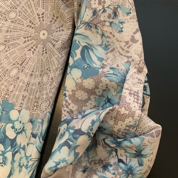 Johhny Was signature gorgeous silk tunic blouse M - Picture 7 of 8